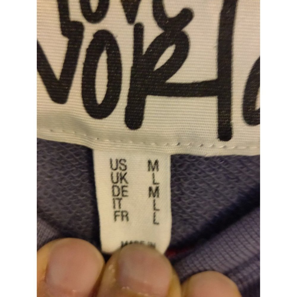 Peace Love World Gray Pullover Sweatshirt - Picture 8 of 12